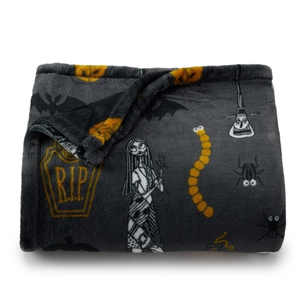 Disney Nightmare Before Christmas Plush Throw Blanket 60x72 NWT